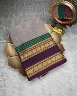 Onion Pink Kanchi Cotton Saree 51